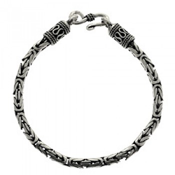 24" (61cms) Thai Chain Silver Necklace - 4mm Wide
