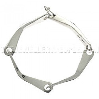 Long Angles Silver Bracelet