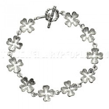 Lucky Clover Silver Bracelet