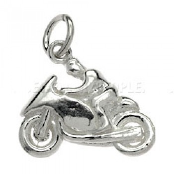 Motorbike Silver Charm - 4986