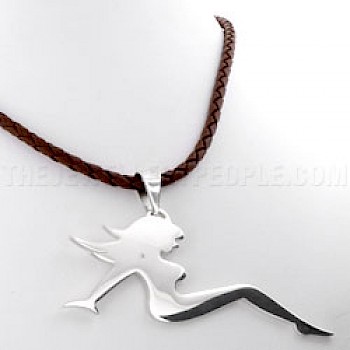 Mudflap Girl Silver Pendant - PT119