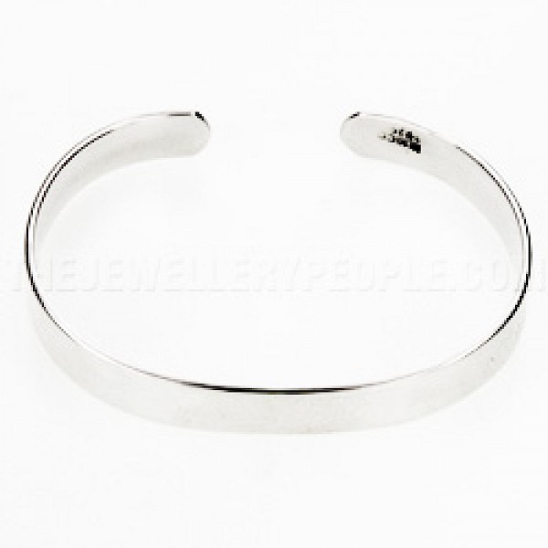 Open Silver Childs Bangle - Unisex - BY010