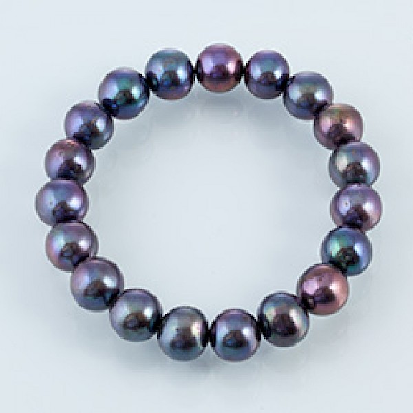 Peacock Pearl Bracelet