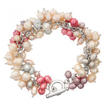 Pearls Cluster Bracelet