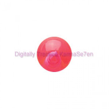 Pink Acrylic UV Threaded Ball