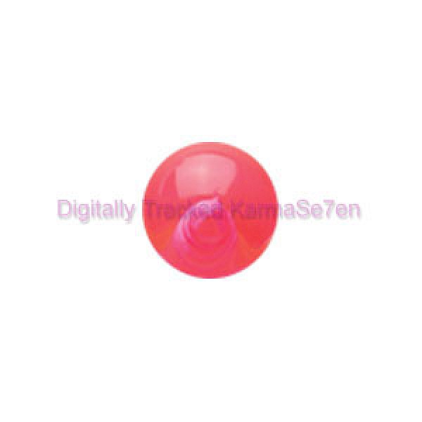 Pink Acrylic UV Threaded Micro Ball