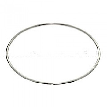 Plain Silver Bangle - 1.5mm Solid