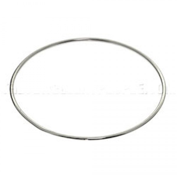 Plain Silver Bangle - 1.5mm Solid