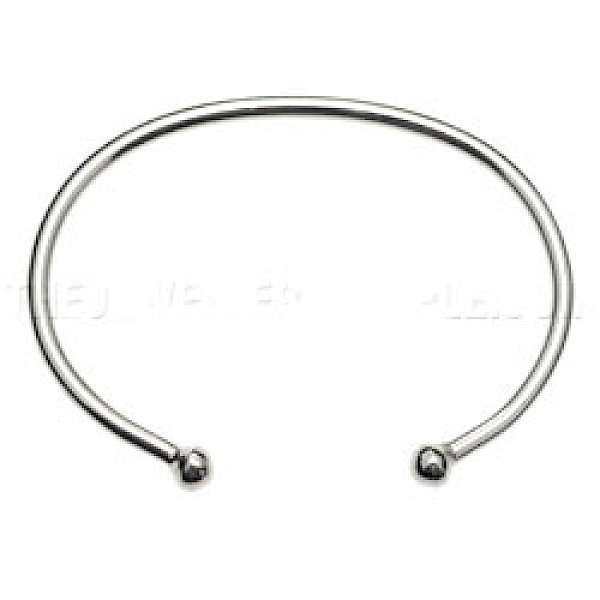 Plain Silver Bangle - 2.5mm Solid