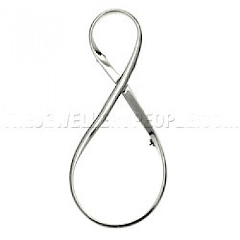 Polished Knot Silver Brooch