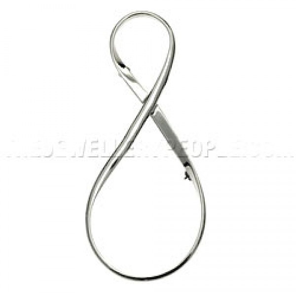 Polished Knot Silver Brooch
