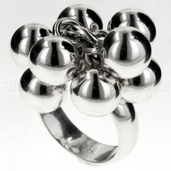 Polished Baubles Silver Ring - RG065