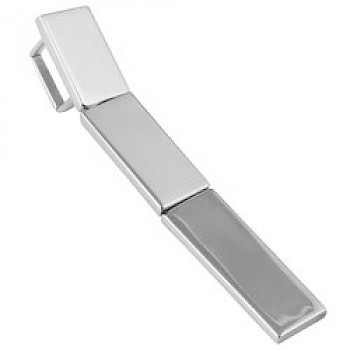 Polished Silver Rectangles Pendant