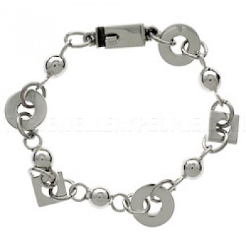 Polos & Squares Silver Bracelet