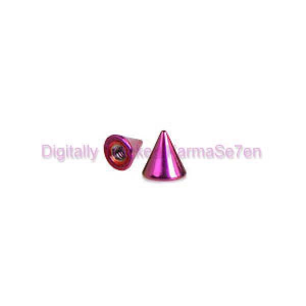 Purple Titanium Coated Threaded Micro Cone