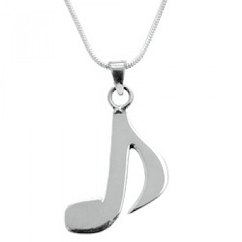 Clef Silver Pendant