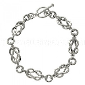 Reef Knot Silver Bracelet