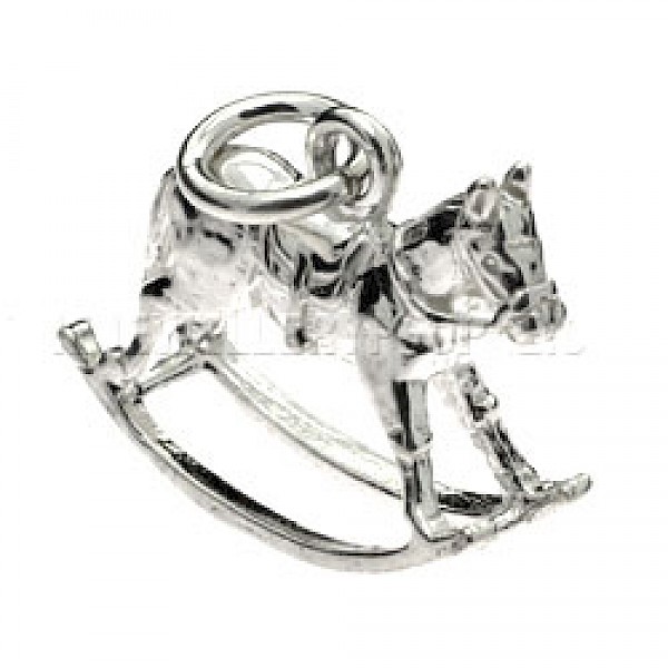 Rocking Horse Silver Charm - R1157