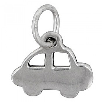 Round Car Silver Charm