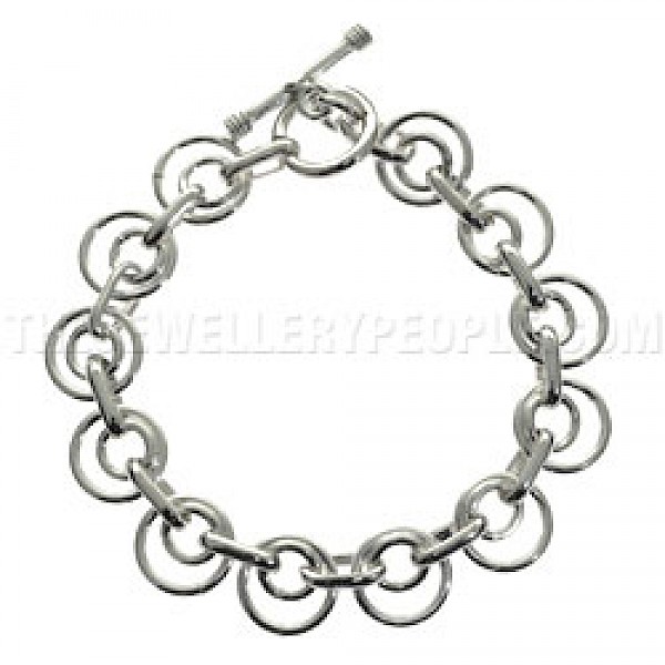 Round Circles Silver Bracelet