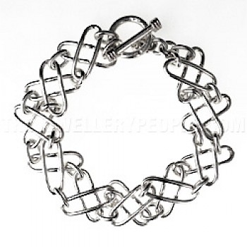Crosses Silver Bracelet