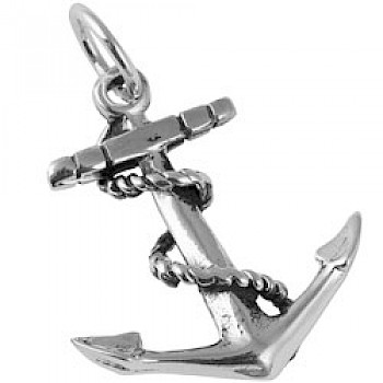 Silver Anchor Pendant