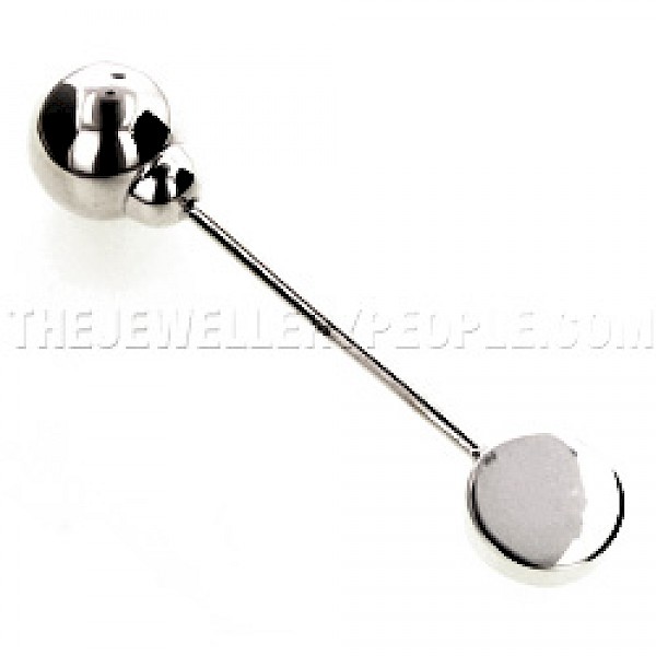 Silver Baby Rattle - 20mm Wide - BY020