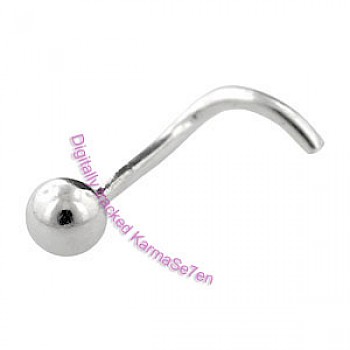 Silver Ball Nose Stud