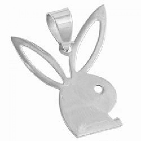 Silver Bunny Pendant - PT688