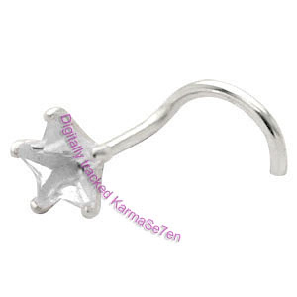 Silver Claw Star Jewel Nose Stud