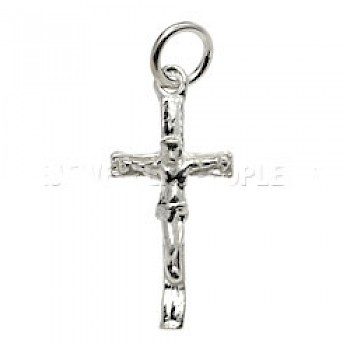 Silver Crucifix Charm - Medium - 2542