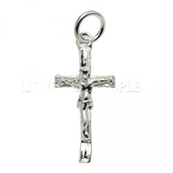 Silver Crucifix Charm - Medium