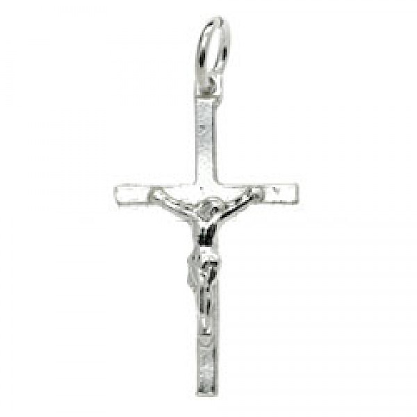 Silver Crucifix Charm - Small - 2544