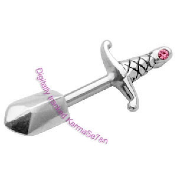 Silver Dagger Deluxe Ear Stud