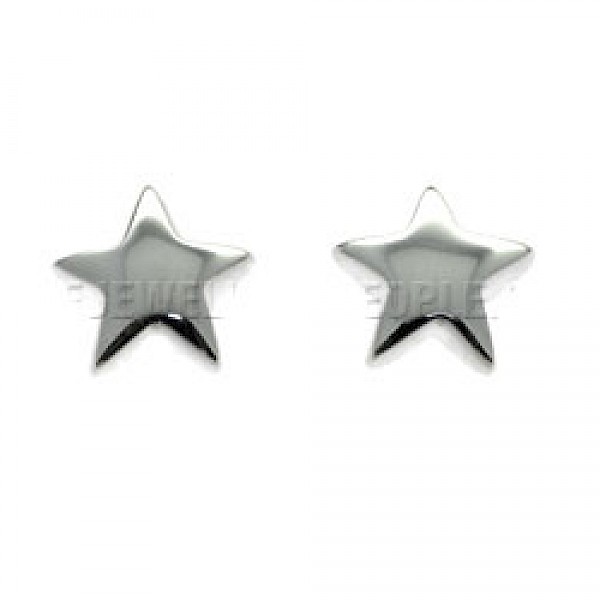 Silver Star Stud Earrings - R2040