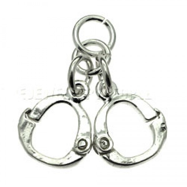 Handcuffs Silver Charm - 4992
