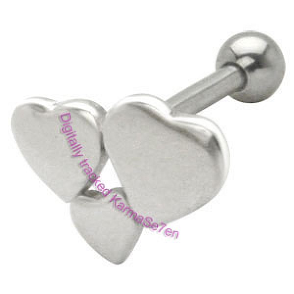 Silver Heart Cluster Upper Ear Stud