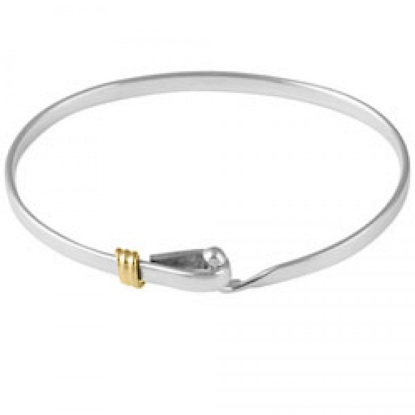 Silver Hook Bangle