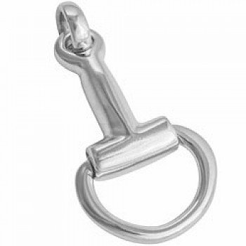 Silver Snaffle Pendant - 35mm long - EE059