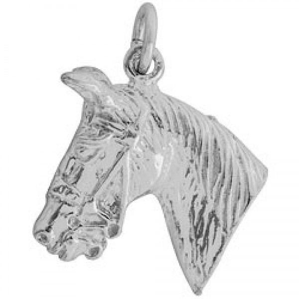 Silver Horse Head Pendant - R4011