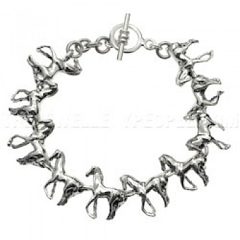 Silver Horses Bracelet