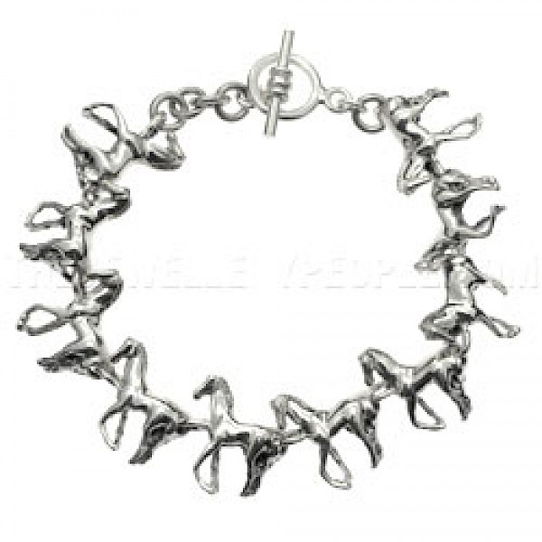 Silver Horses Bracelet
