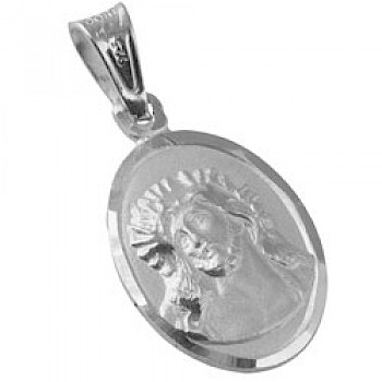 Silver Jesus Pendant