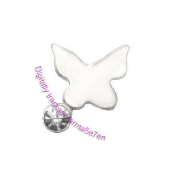 Silver Jewel Butterfly Nose Stud