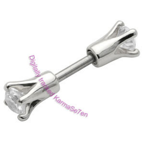 Silver Jewel Deluxe Ear Stud