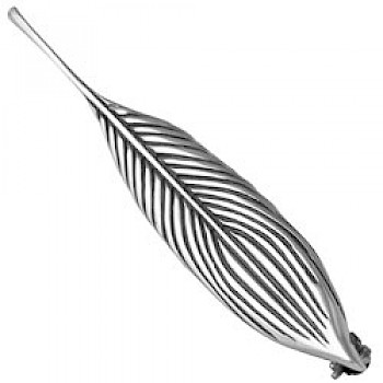 Silver Leaf Brooch