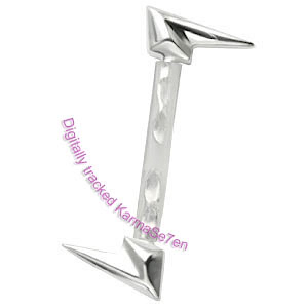 Silver Lightning Bolt Eyebrow Charm