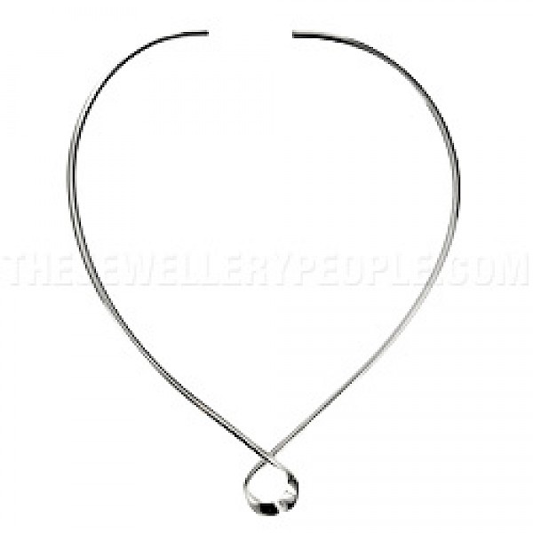 Silver Loop Collar - 3mm Solid
