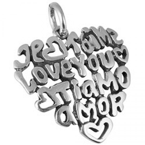 Silver Love Pendant - PT391