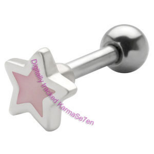 Silver Mother of Pearl Star Upper Ear Stud